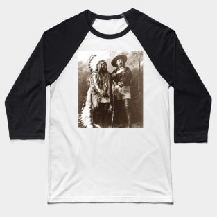 Vintage Photograph of Sitting Bull and Buffalo Bill Cody Baseball T-Shirt